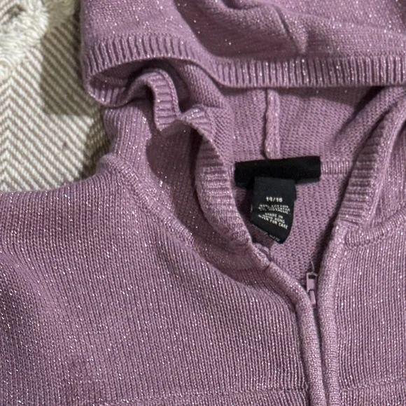 Lane Bryant Lavender Hooded Cardigan - Picture 10 of 10